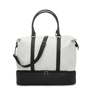 Black-and-white mini weekender tote from Dsw, still in Pkg